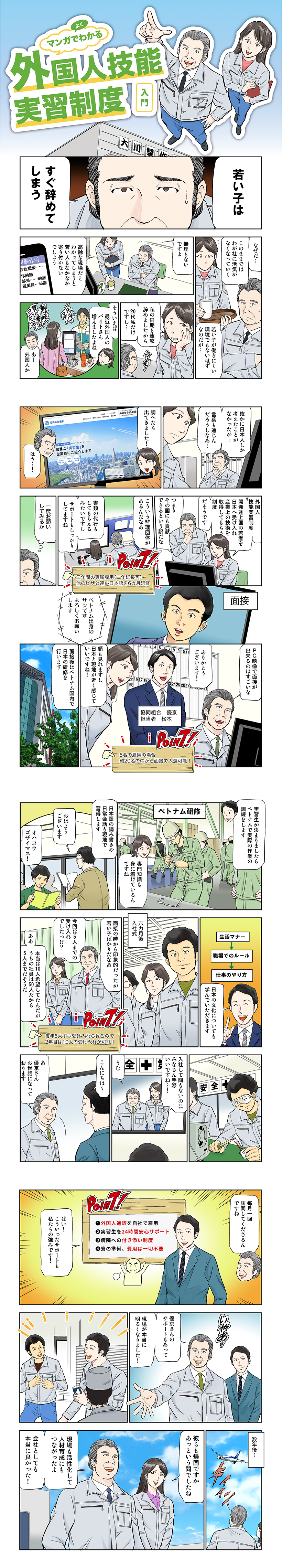 初めての方へ マンガでわかる 外国人技能実習制度 外国人技能実習生 京都 大阪 東京の外国人の雇用なら 協同組合優京